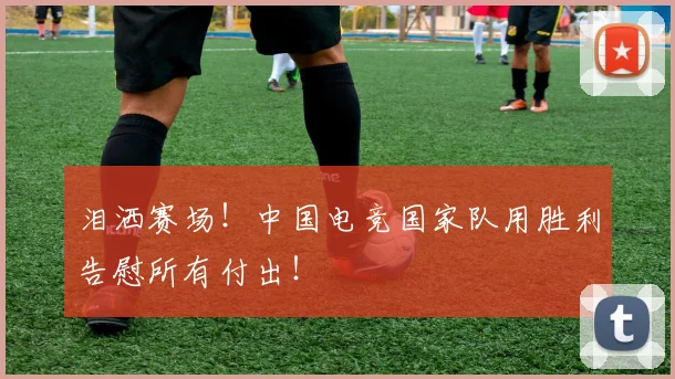 泪洒赛场!中国电竞国家队用胜利告慰所有付出!